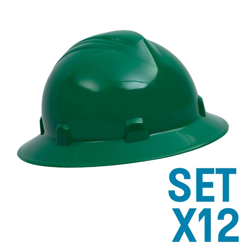 Cascos Imperio Rachet Dieléctricos Verde Set X 12 Unidades