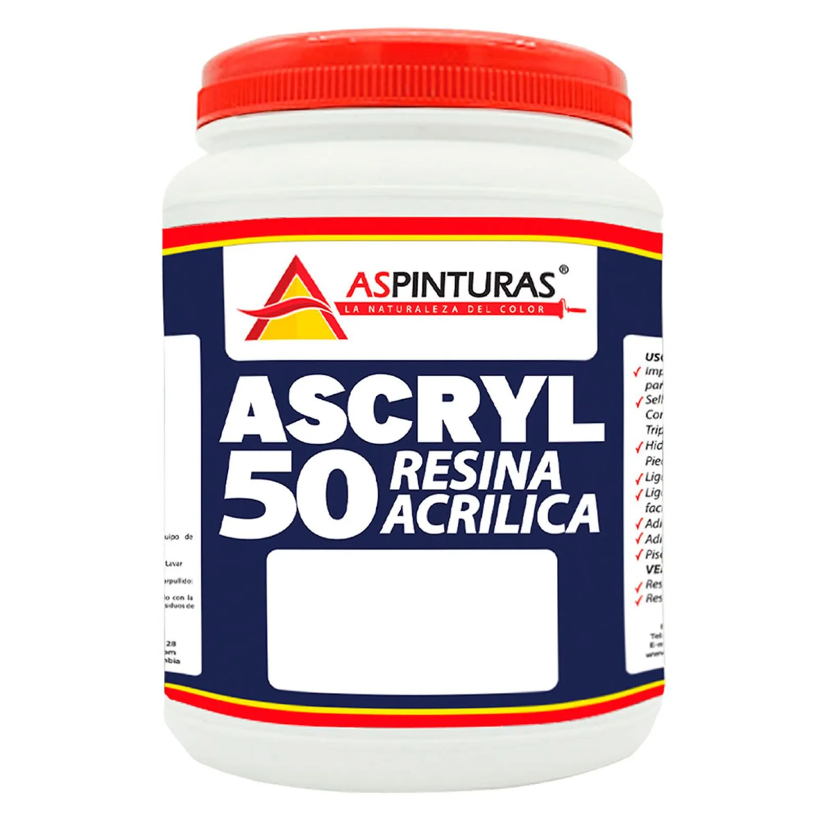 Ascryl resina acrílica 50% Solidos 1 kg AsPinturas