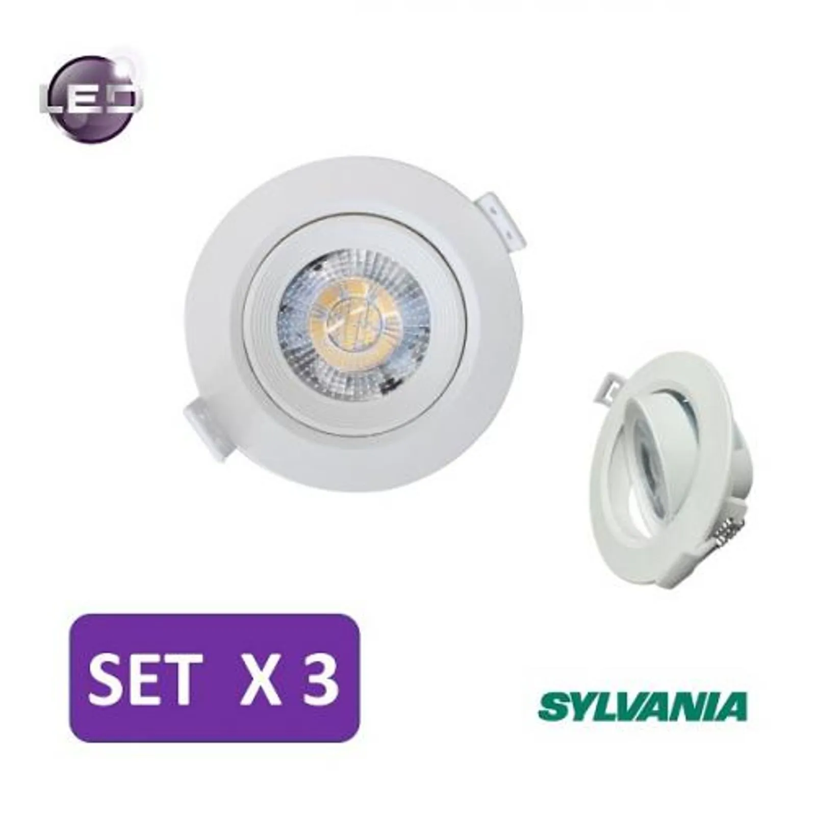 Bala Led Tipo Spot 5W Luz Calida x3 4