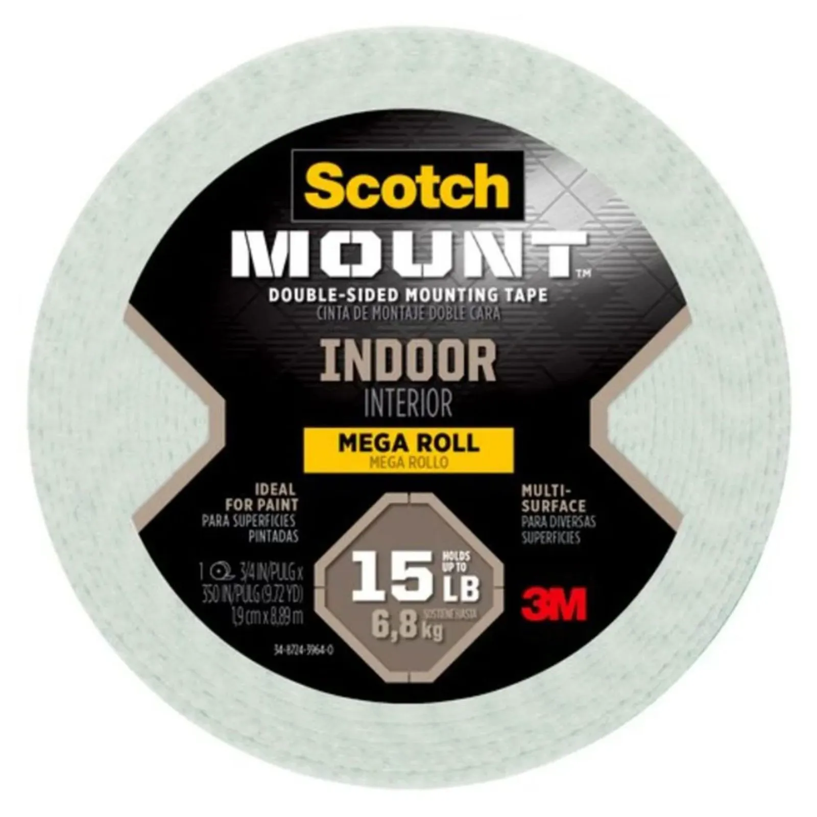Cinta de montaje interiores 19 mm 8.9 m Scotch Mount