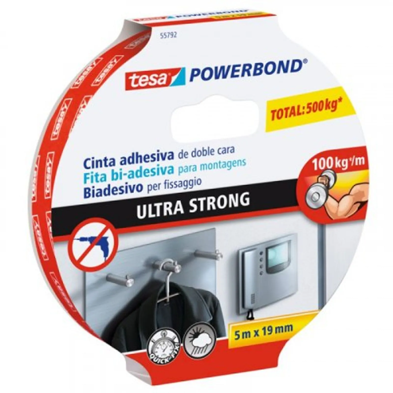 Cinta Doble Faz Ultrastrong 5Mx19Mm