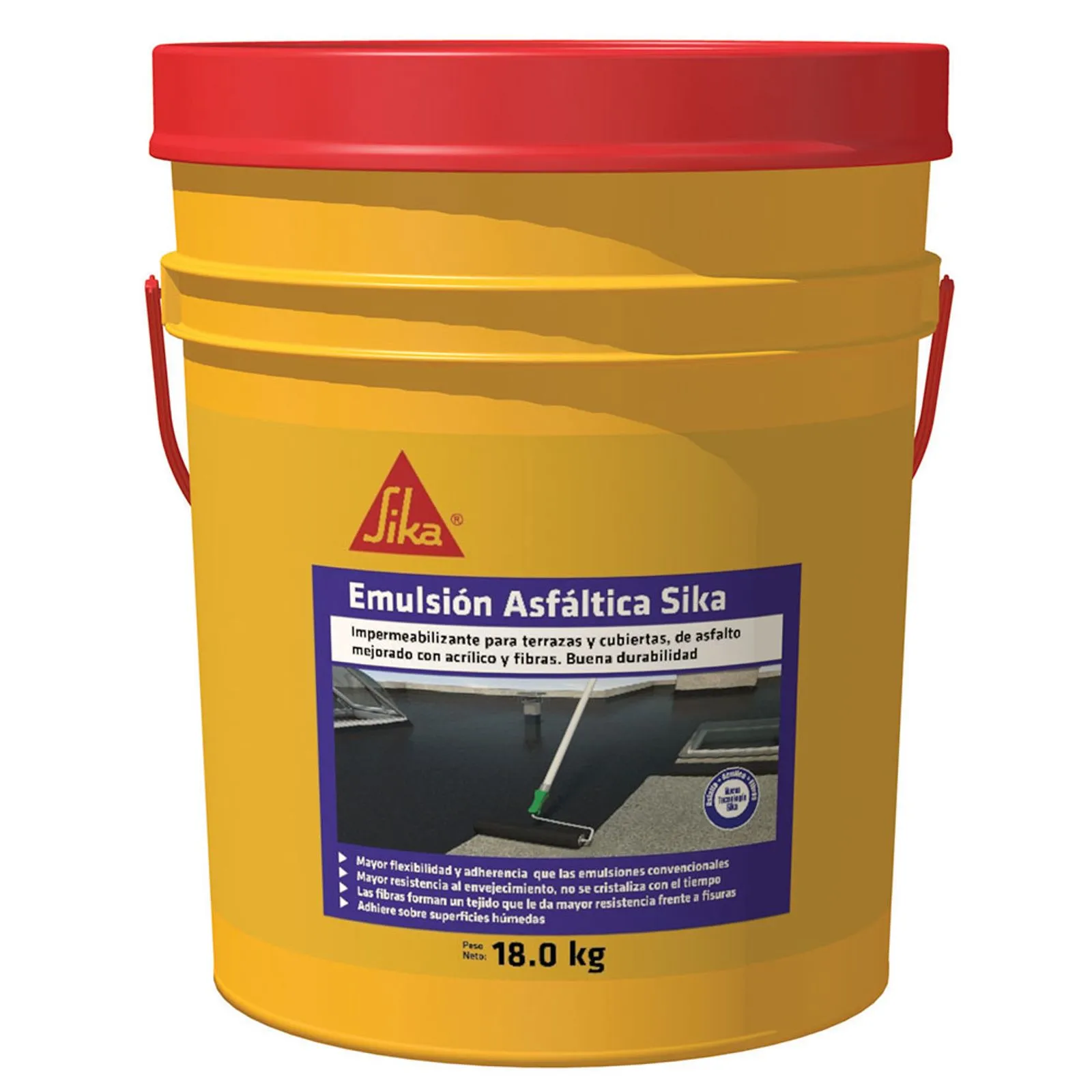 Emulsión asfáltica x18kg Sika 4