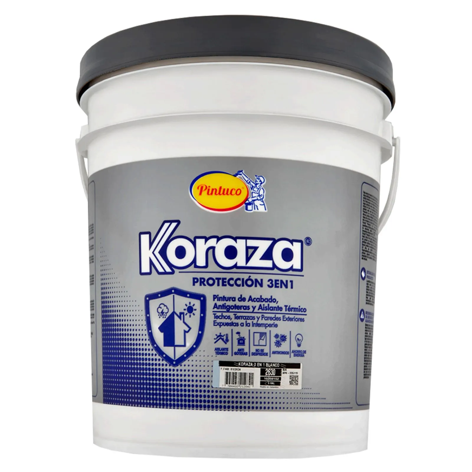 Koraza Exteriores 5 Años Ultra Blanco x5gal