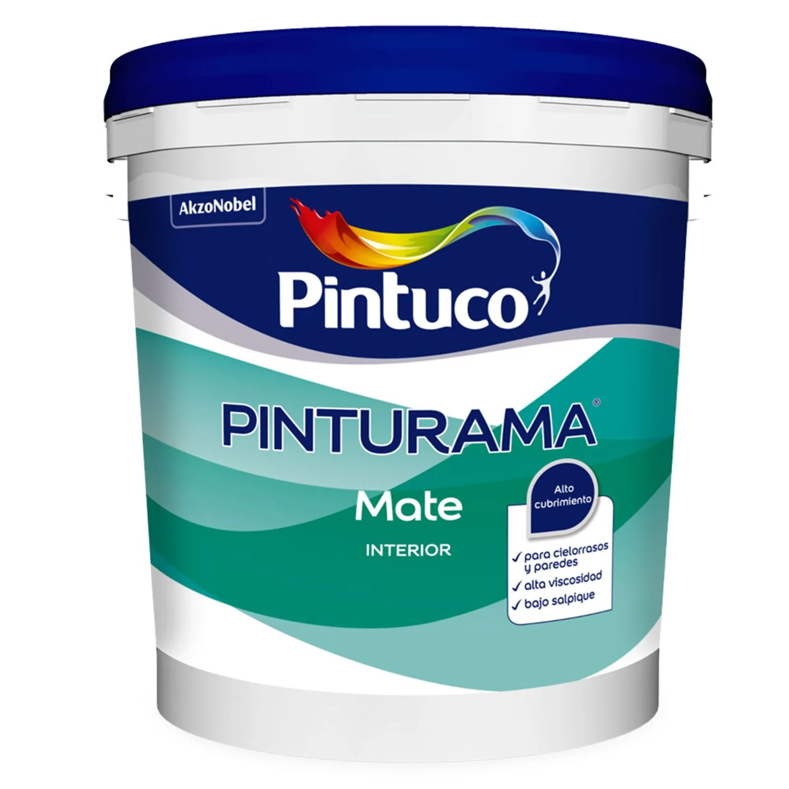 Pintura Diluible Agua Mate Blanco x2.5gal