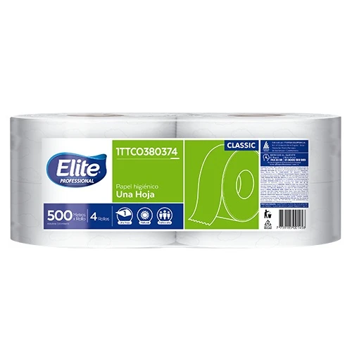 PAPEL HIGIENICO ELITE NATURAL UH 500MX4U