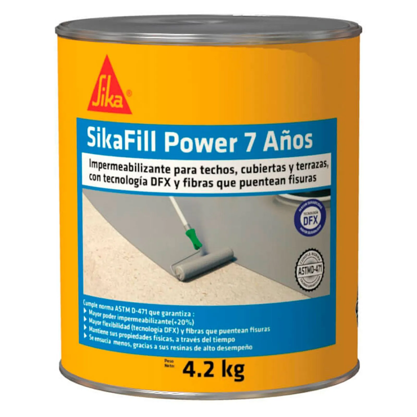 Impermeabilizante sikafill-7 Power gris x4.2kg Sika