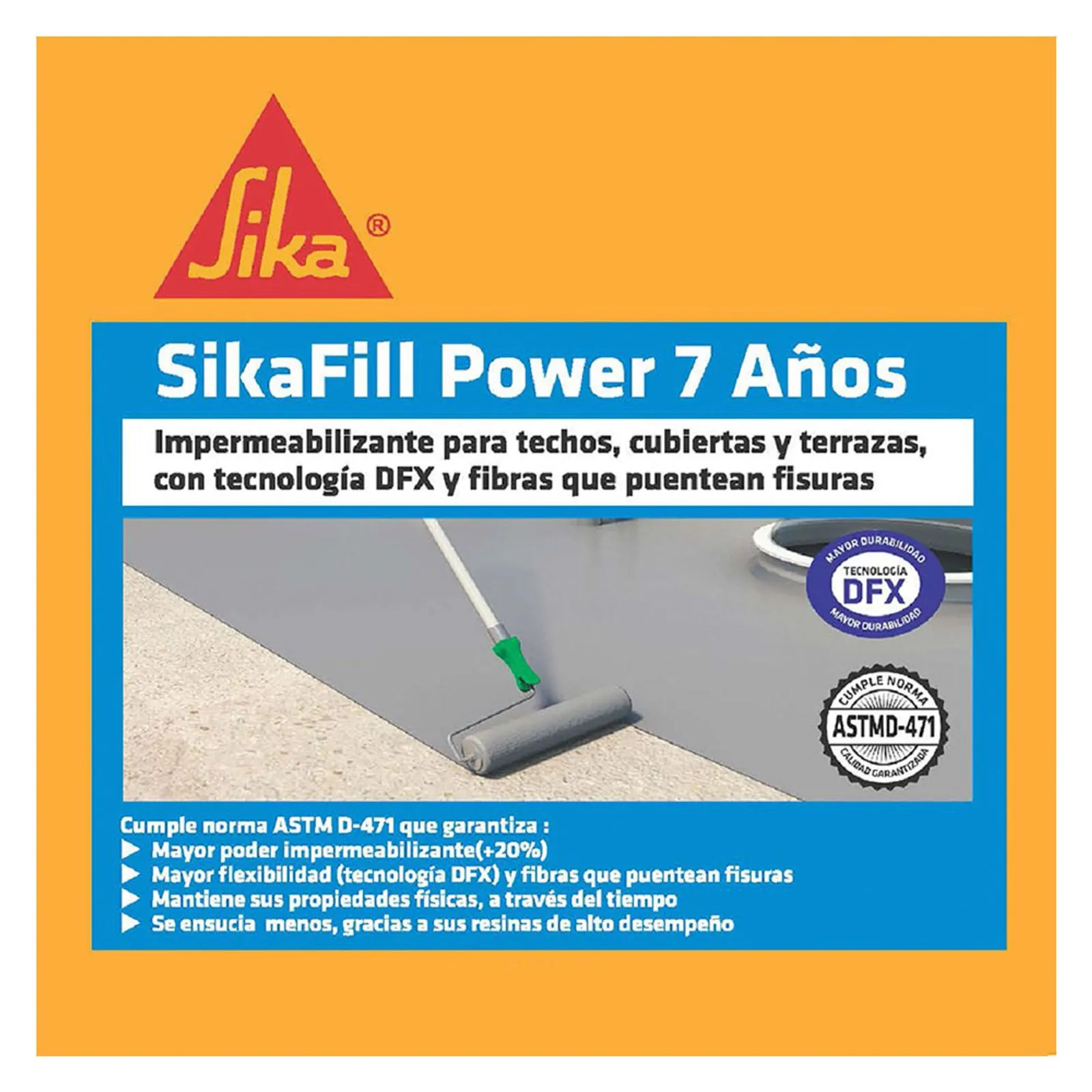 Impermeabilizante sikafill-7 Power verde x1kg Sika 2