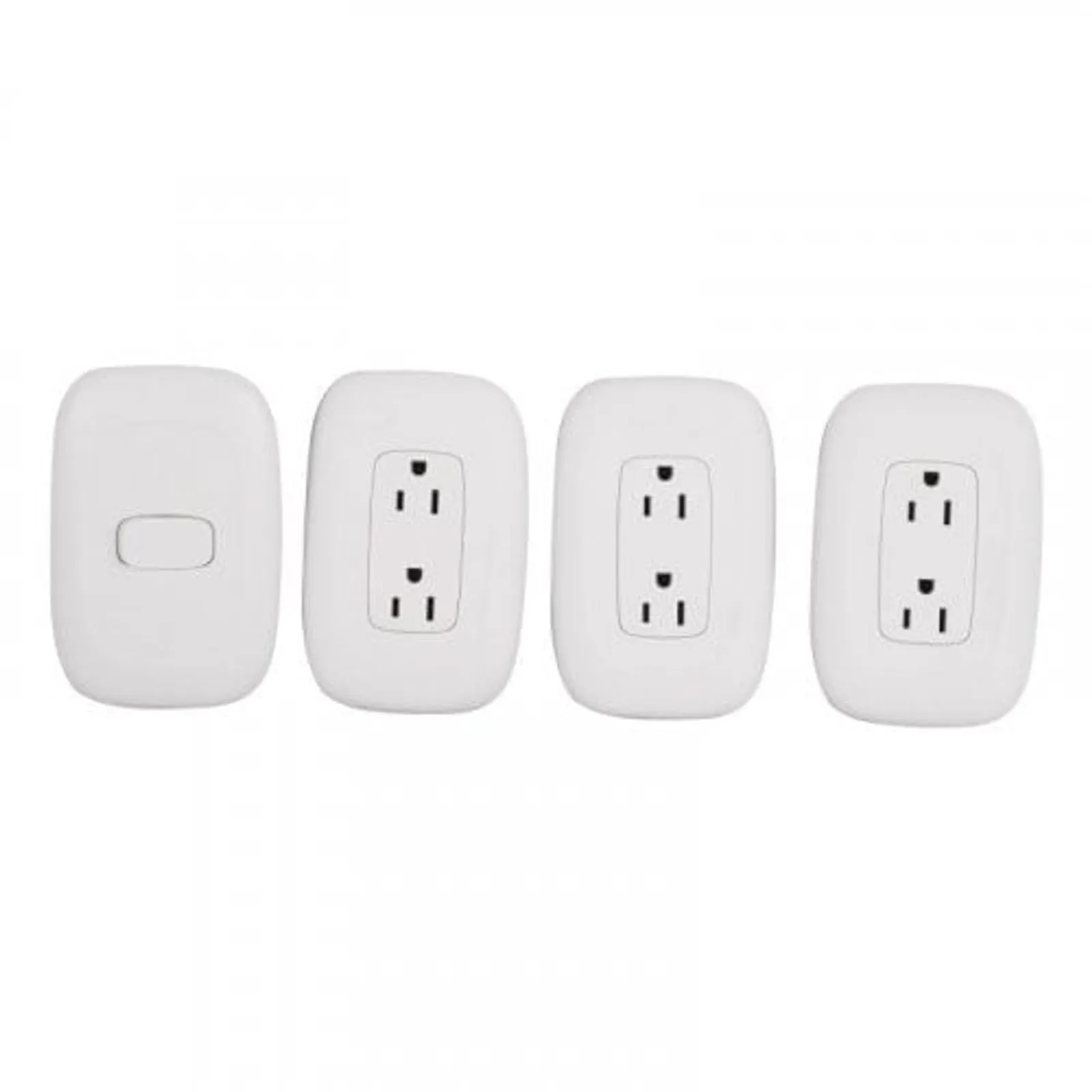 Kit Galica 3 Tomas Duplex + 1 Interruptor Sencillo 15A x127v