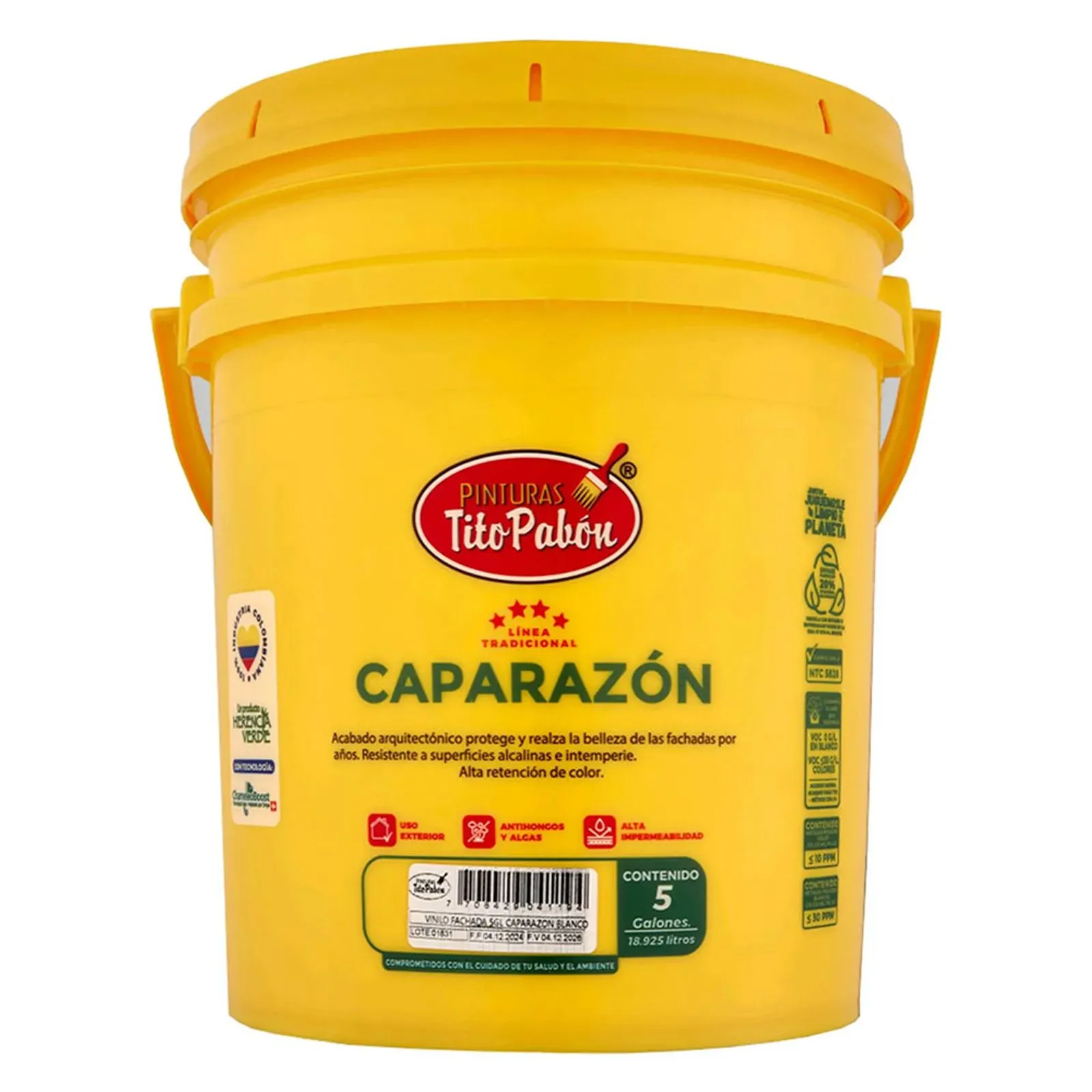 Vinilo Fachada 5gl Caparazon Blanco