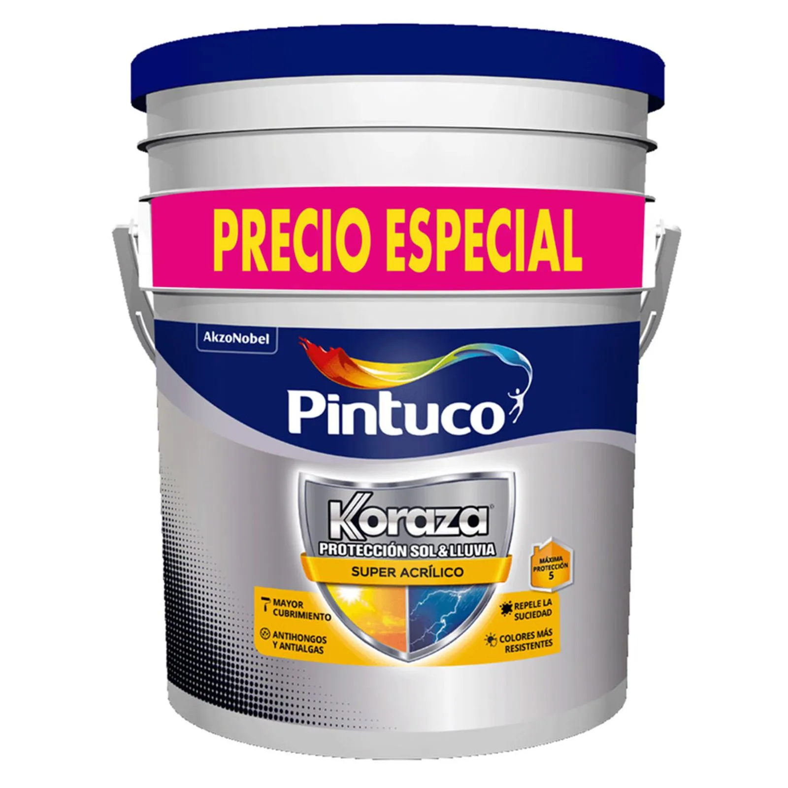 Vinilo para fachadas blanco x5gal Koraza