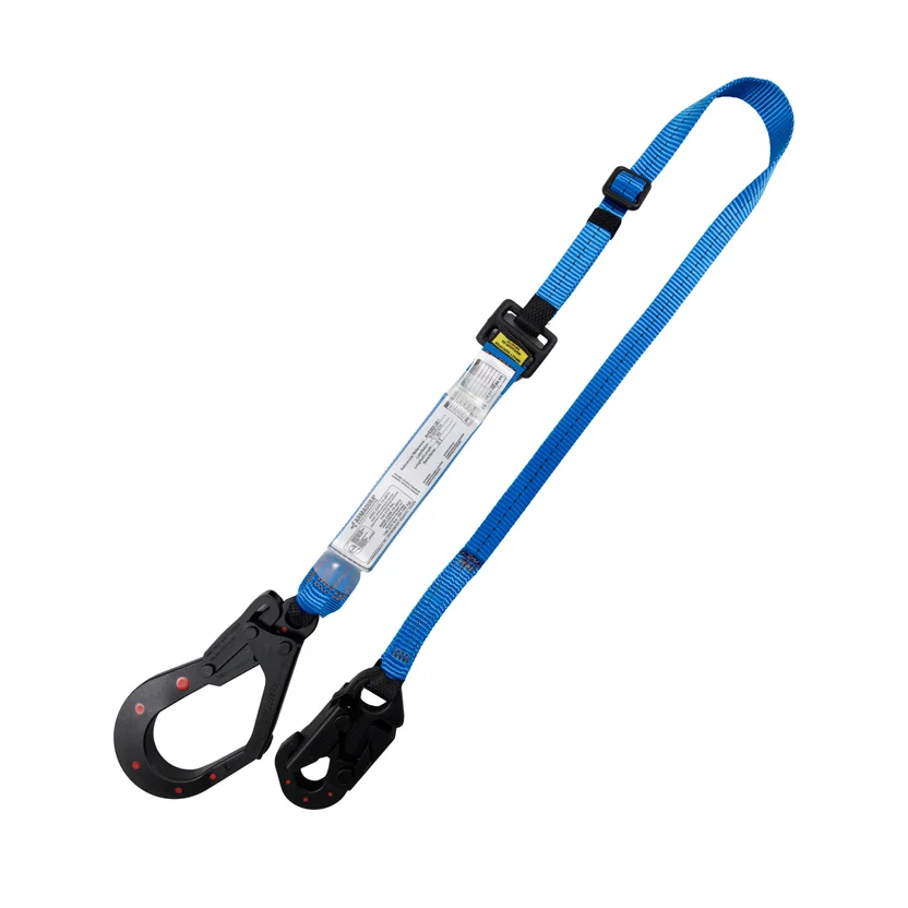 Eslinga Sencilla Con Absorbedor de Energia Dieléctrica Graduable Con Ganchos Mixtos