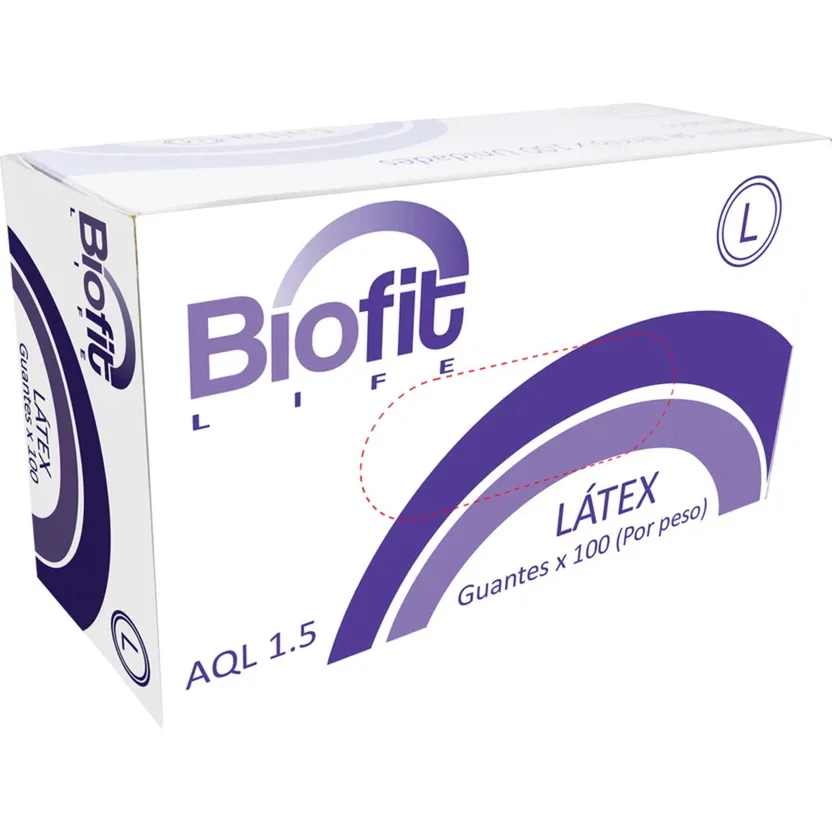 Guante de Látex Biofit C.P. Talla S X 1000 Unidades