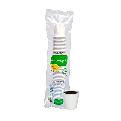 VASO CARTON NATURAPAK BLANCO 4OZX50U
