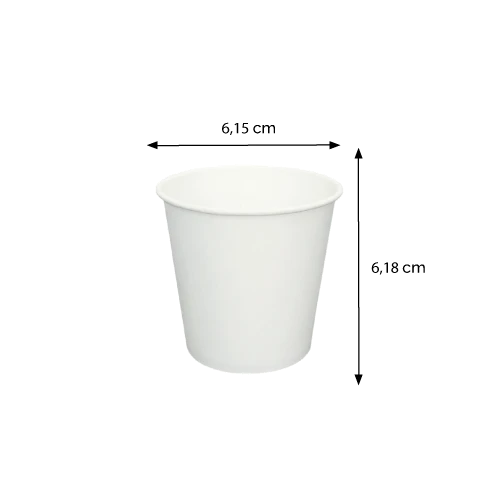 VASO CARTON NATURAPAK BLANCO 4OZX50U 2